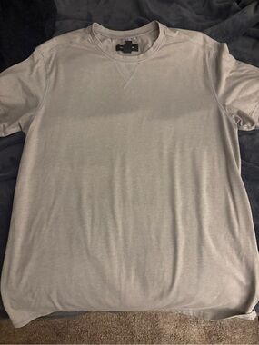 Nordstrom Short-Sleeve Crew T-Shirt in Light Gray